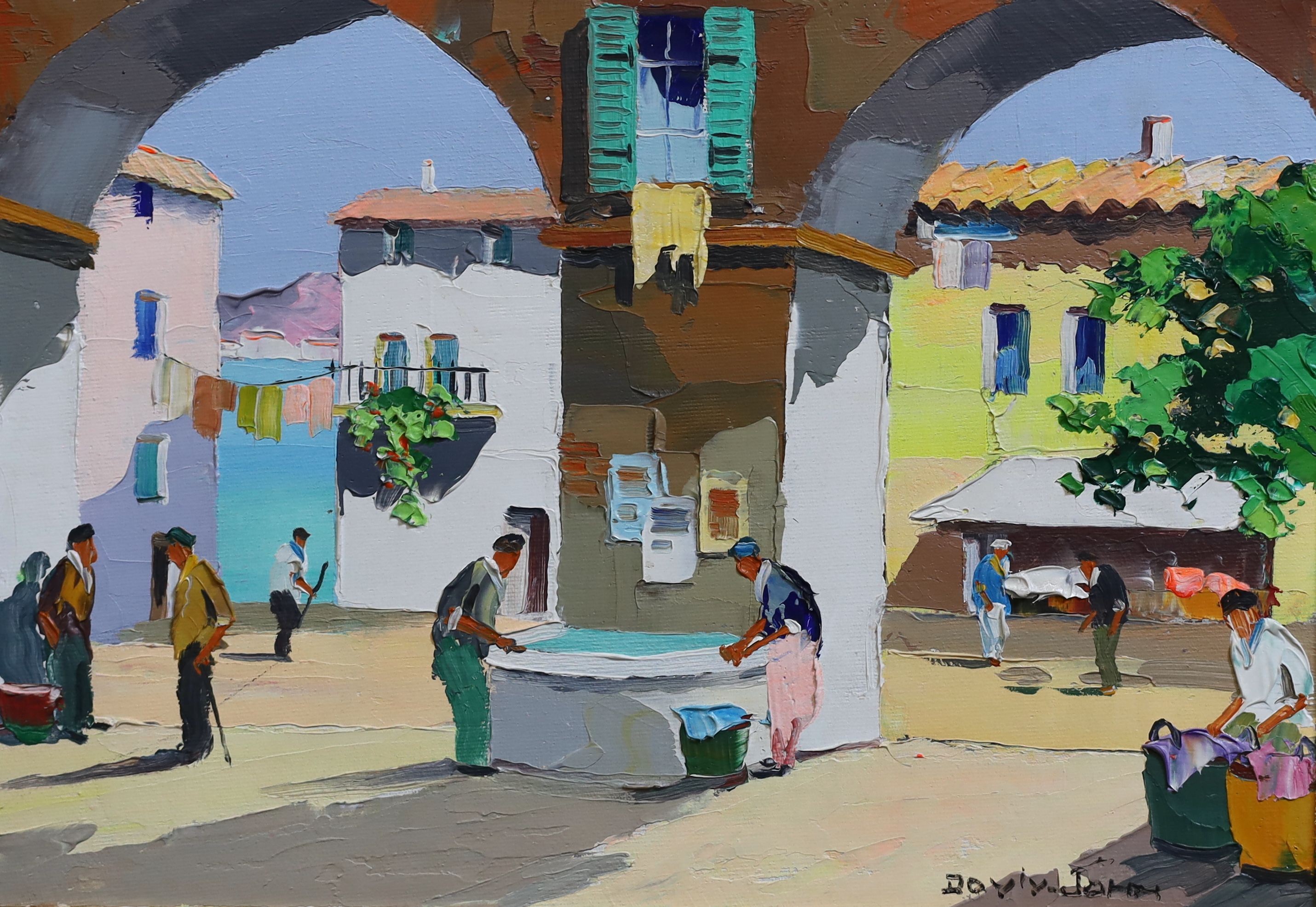 Cecil Rochfort Doyly-John (1906-1993), St. Paul de Vence near Nice, South of France, oil on board, 25 x 35cm